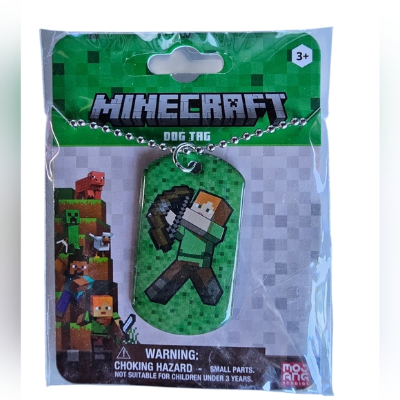 Minecraft Dog Tag Necklace - Picture 3 of 4
